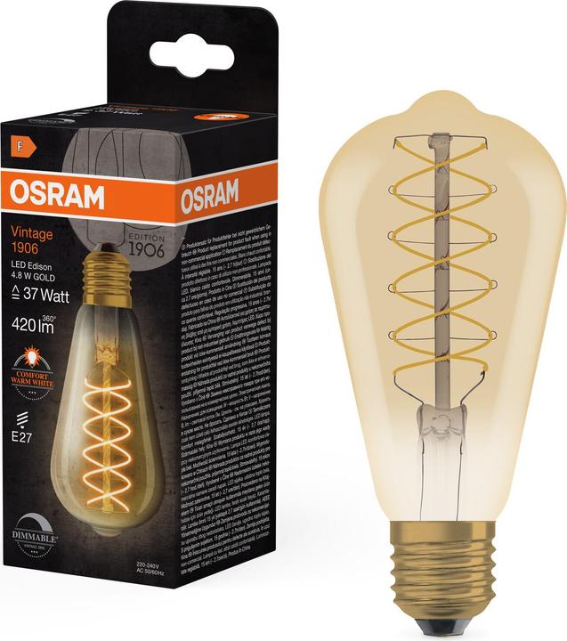 Image du produit Osram Lampe vintage (E27, 420 lm, 1x)