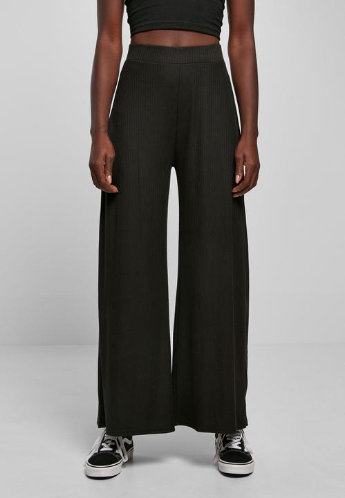 Produktbild Urban Classics Ladies Rib Jersey Wide Leg Pants (L)