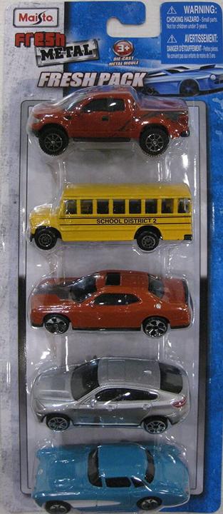 Image du produit Maisto Toys - Fresh Metal Set de 5 modèles réduits de voitures (assortis - 1 pack)