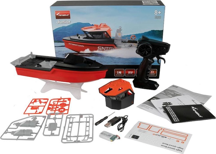 Productafbeelding Amewi Rettungsboot brushless Jetantrieb 320mm RTR schwarz/rot