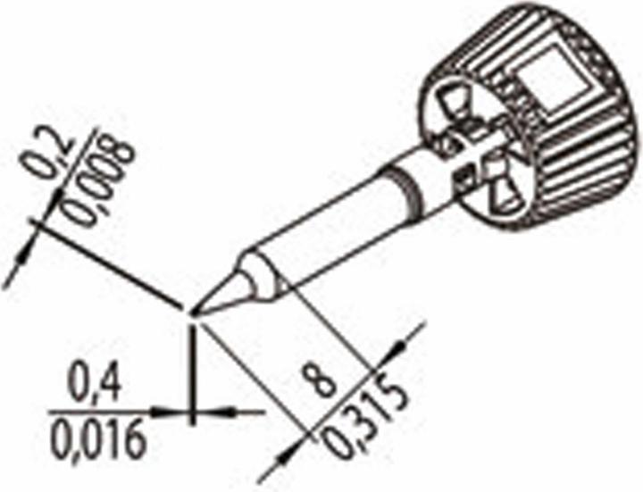 0142CDLF04/SB Soldeerstift Tipgrootte 0,40 mm Inhoud 1 st. (Soldeerbout)