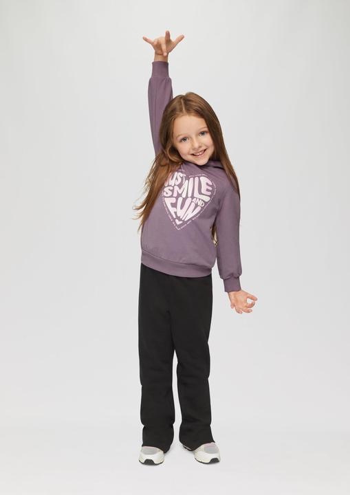 Produktbild s.Oliver Sweatshirt Kapuzenshirt mit Glitzer-Foamprint (92)