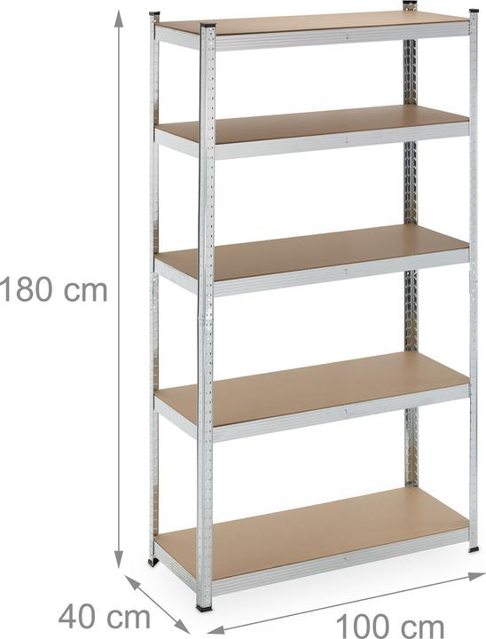 Actual product image Relaxdays 2x heavy duty shelving