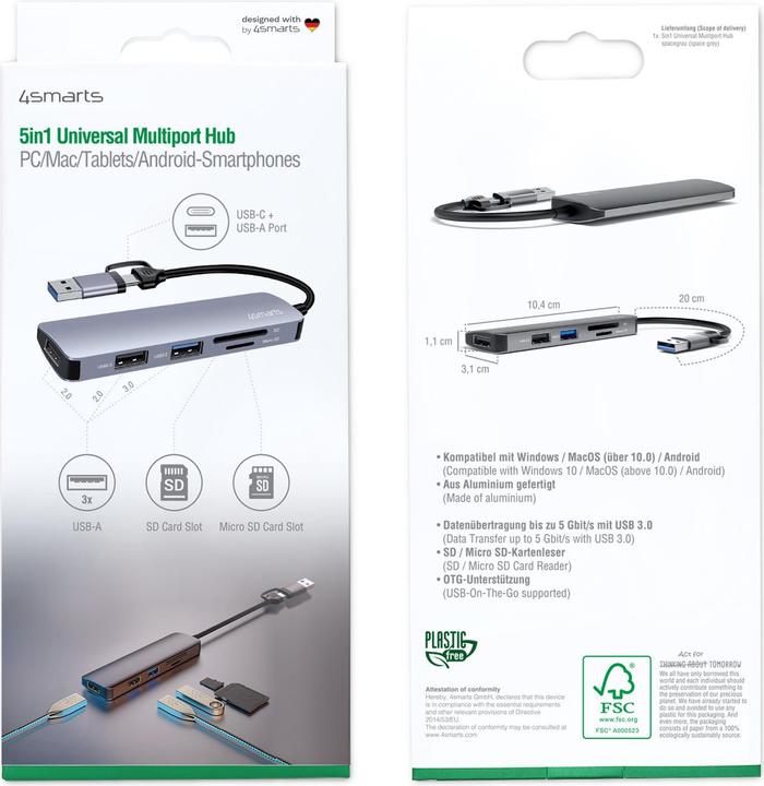Produktbild 4smarts Universal (USB-A, USB-C, 3 Ports)