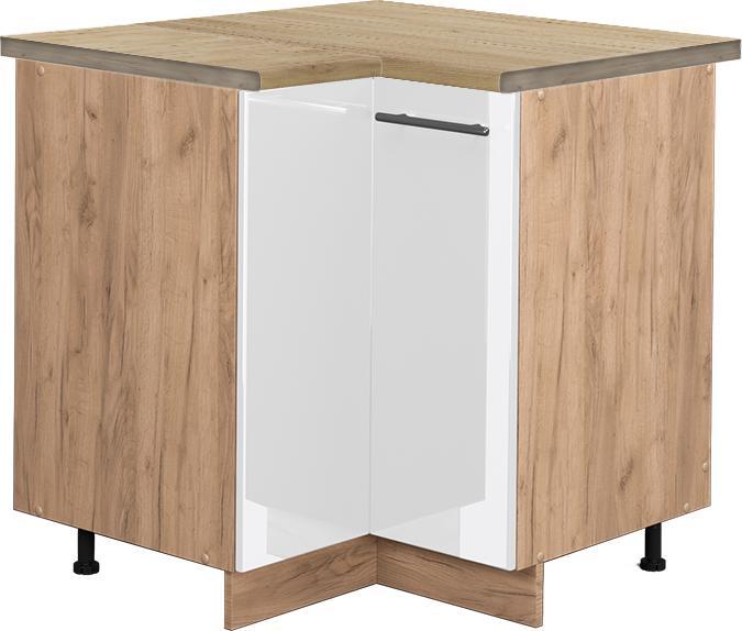 Goldkraft Eiche, Weiss, Weiss Hochglanz