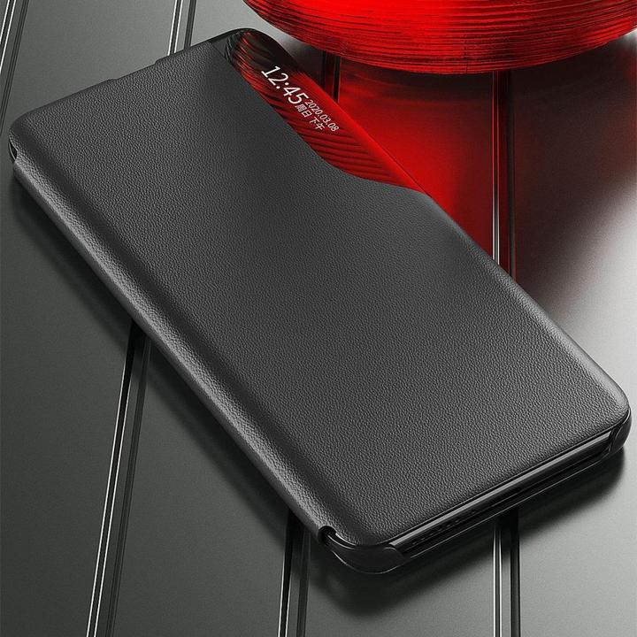 Produktbild Hurtel Eco Leather View Case an elegant case with a flap and stand function for Samsung Galaxy A73 red (Samsung Galaxy A73 5G)