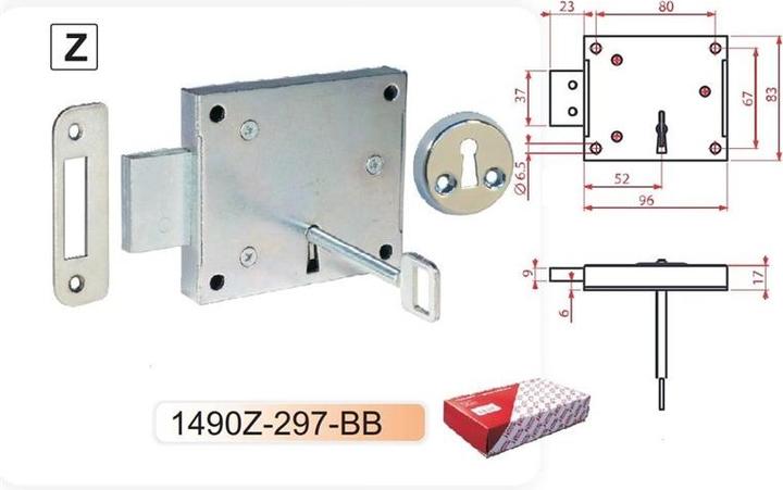 Productafbeelding Kurzemes VELSLOT MADONA 1490Z-297-BB 30 (Insteekslot)