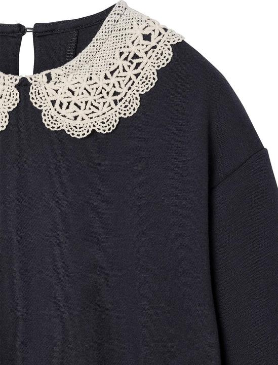 Image du produit Vertbaudet Mädchen Sweatkleid mit Makramee-Kragen und Recycling-Polyester (86)