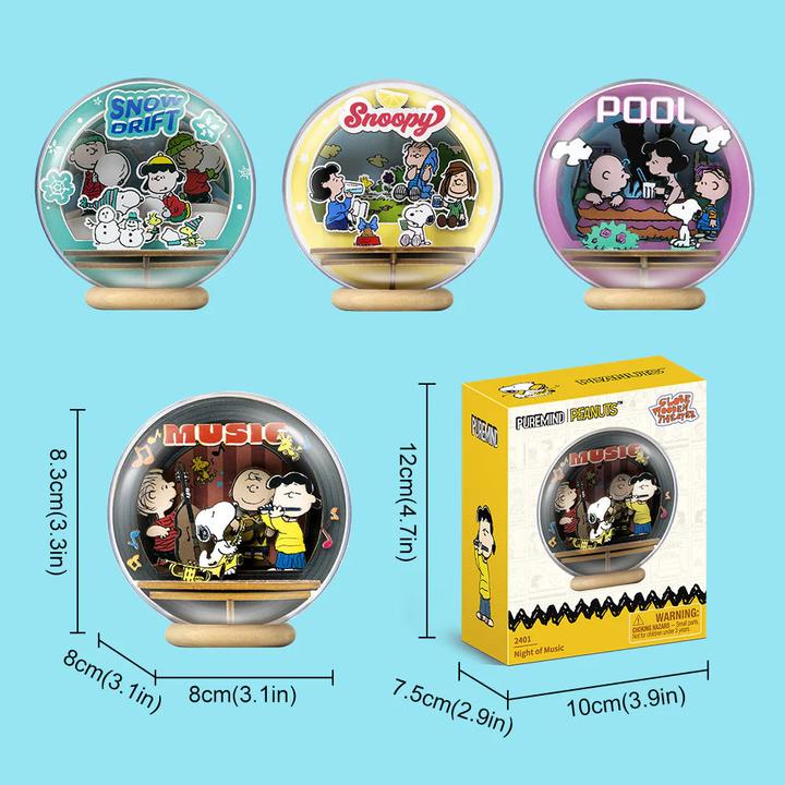 Produktbild Pantasy Die Peanuts Puremind Modellbausatz Wooden Theater Globe Picnic Party