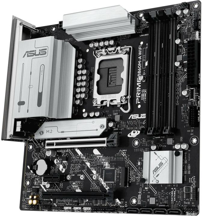 Actual product image ASUS PRIME B860M-A WIFI (LGA 1851, Intel B860, mATX)