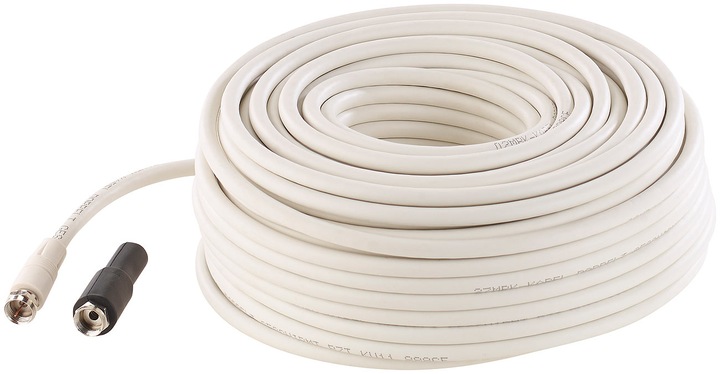 Actual product image EsoSAT Sat connection set with cable that can be cut to size and 2 F plugs