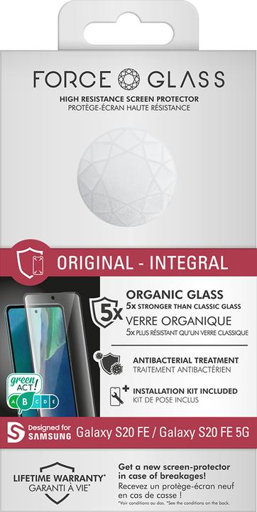Actual product image Bigben Connected Flexible glass film (1 Piece, Samsung Galaxy S20 FE)