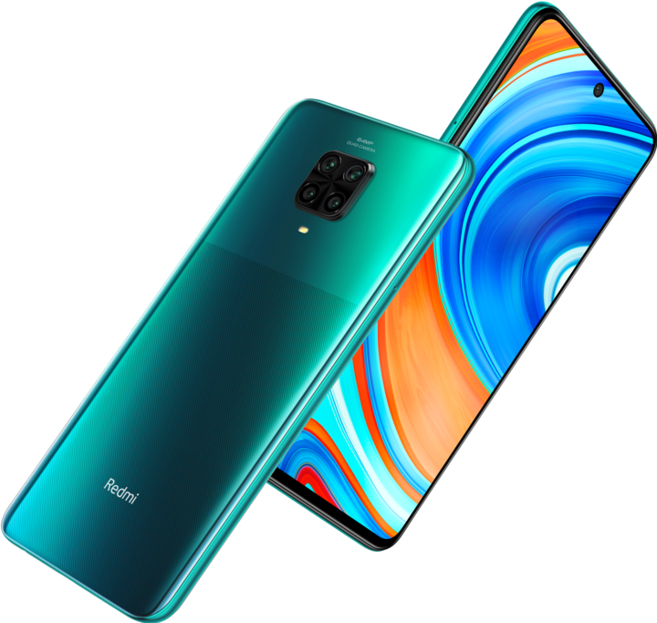 Produktbild Xiaomi Redmi Note 9 Pro (64 GB, Tropical Green, 6.67", Dual SIM + SD, 64 Mpx, 4G)
