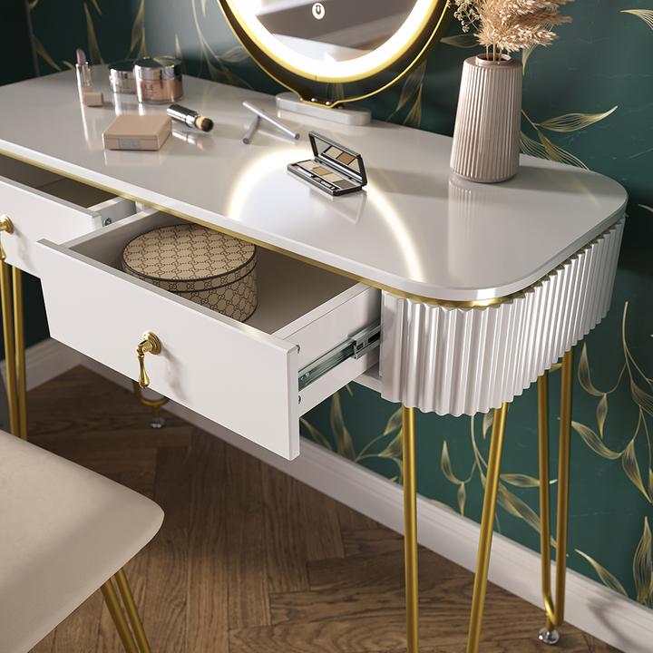 Image du produit Vicco Grace avec éclairage LED et tabouret (100 x 40 x 126 cm)