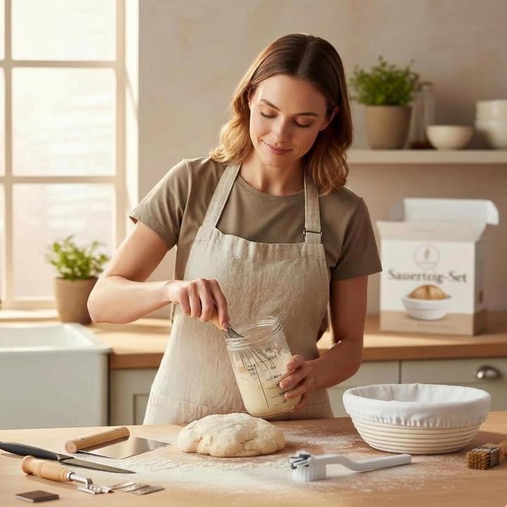 Produktbild Sauerteig-Starter-Set mit Gärkörbchen