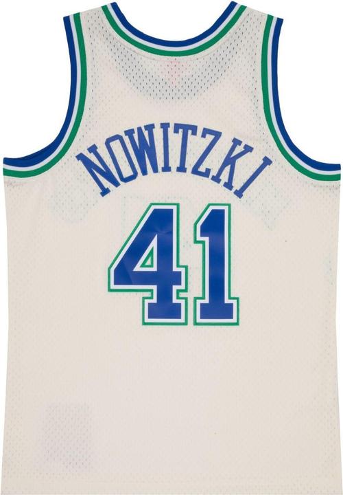 Image du produit Mitchell & Ness NBA Dallas Mavericks Dirk Nowitzki Off White Team Color Maillot Swingman Hommes (S)