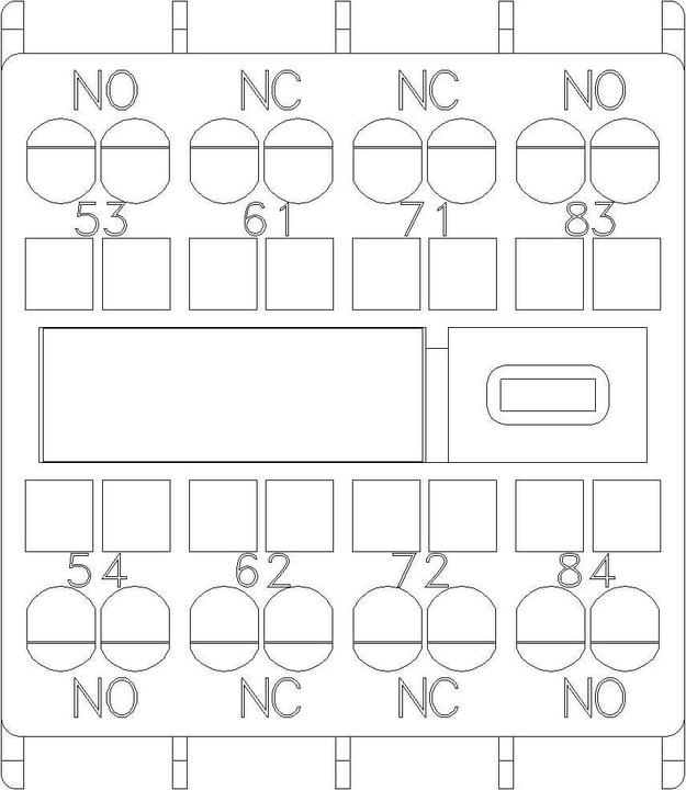 Image du produit Siemens Bloc de contacts auxiliaires 2S+2Ö,Bgr.S00,S0 3RH2911