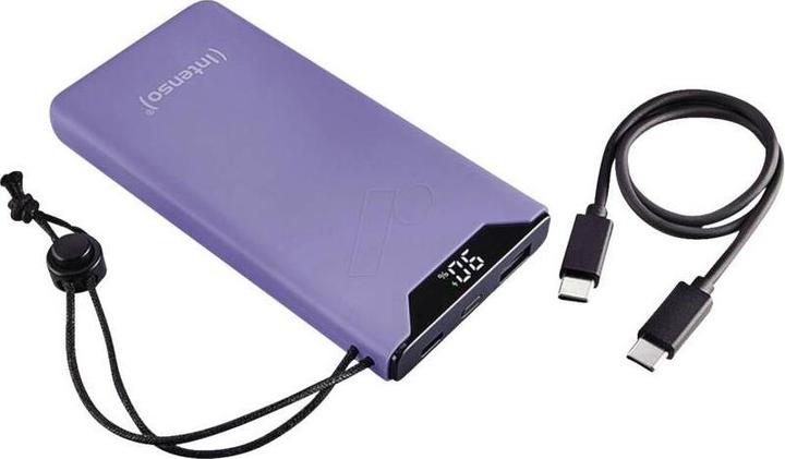 Image du produit Intenso Banque d'alimentation F10000 10000 mAh Purple (10000 mAh, 20 W, 37 Wh)