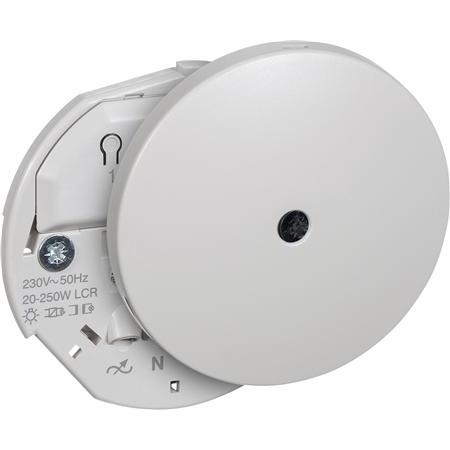 LK, Zubehör Beleuchtung, Lysdaemper lampeudtag 250W universal, rund Ø80mm, ' IHC Wireless 230V AC, lysegrå.
