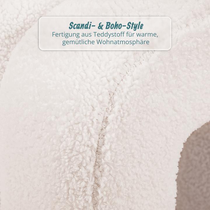 Produktbild Relaxdays Teddyfell-Hocker
