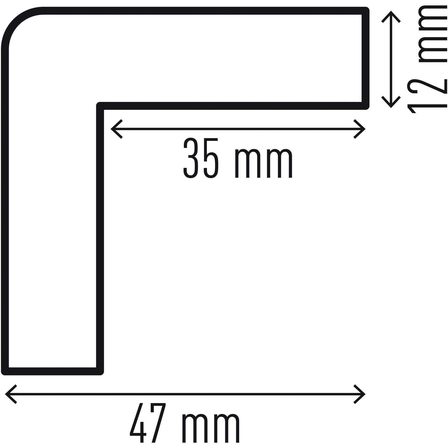 Thumbnail - Durable, Informationsschild, 5 Prallschutz C35 "Eckschutzprofil C35" Winkel 4,7 x 4,7 cm