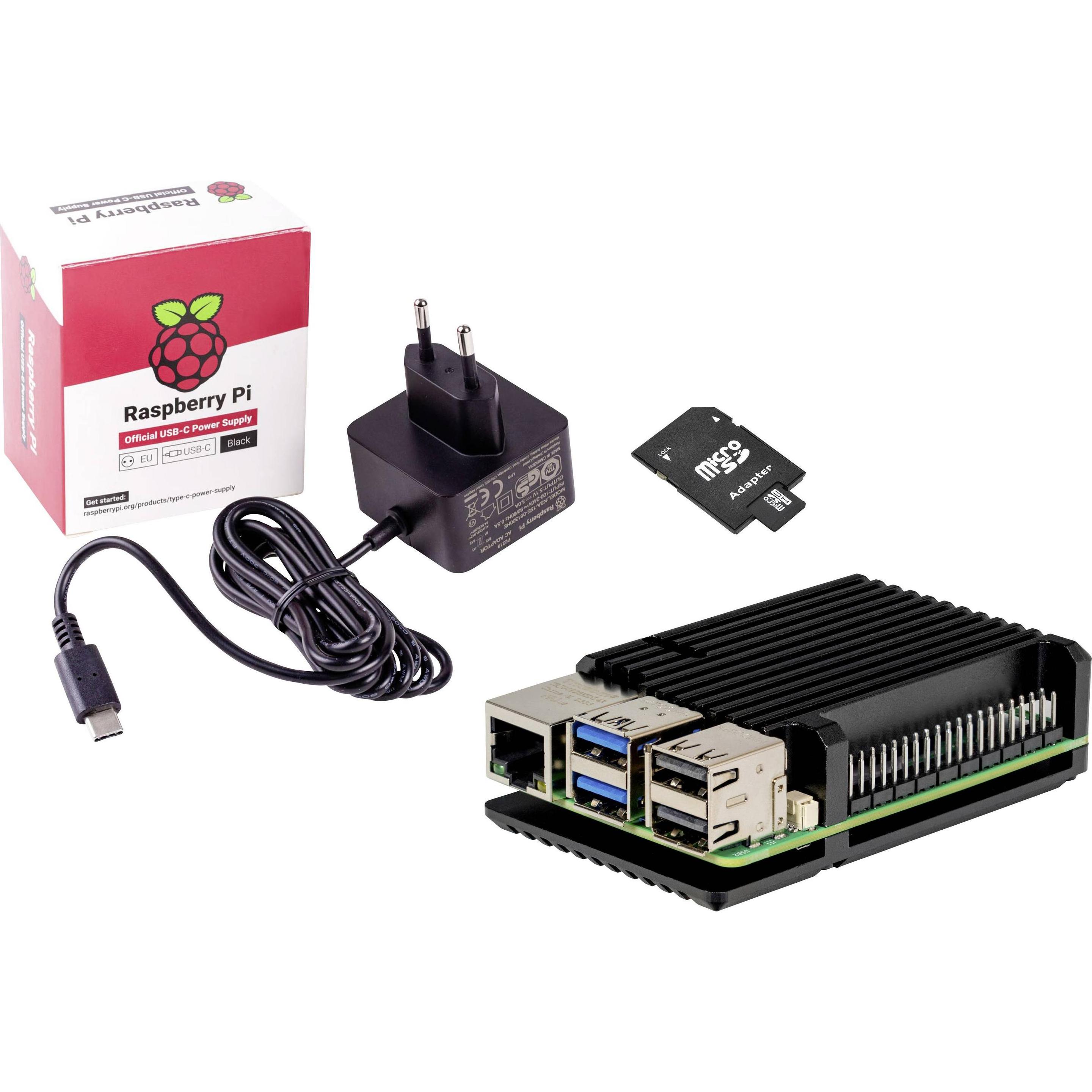 Joy-it Kit Embedded Pi5 Raspberry Pi 5 B 4 GB 4 x 2,4 GHz incl. alloggiamento, incl., Scheda + Kit di sviluppo