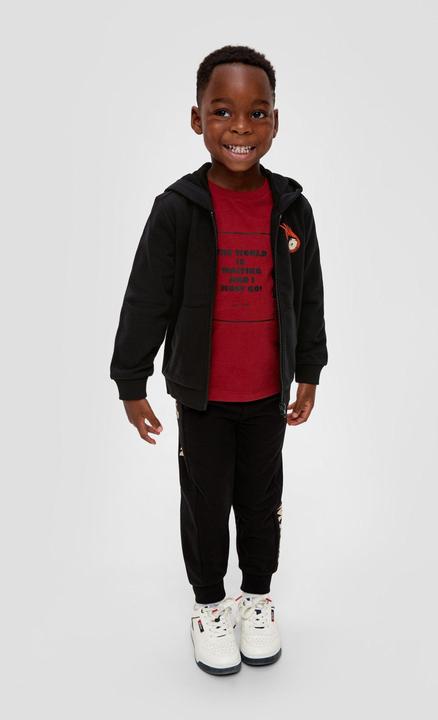 Produktbild s.Oliver Sweatshirt Jacke Sweatjacke mit grossem Rückenprint (104, 110)