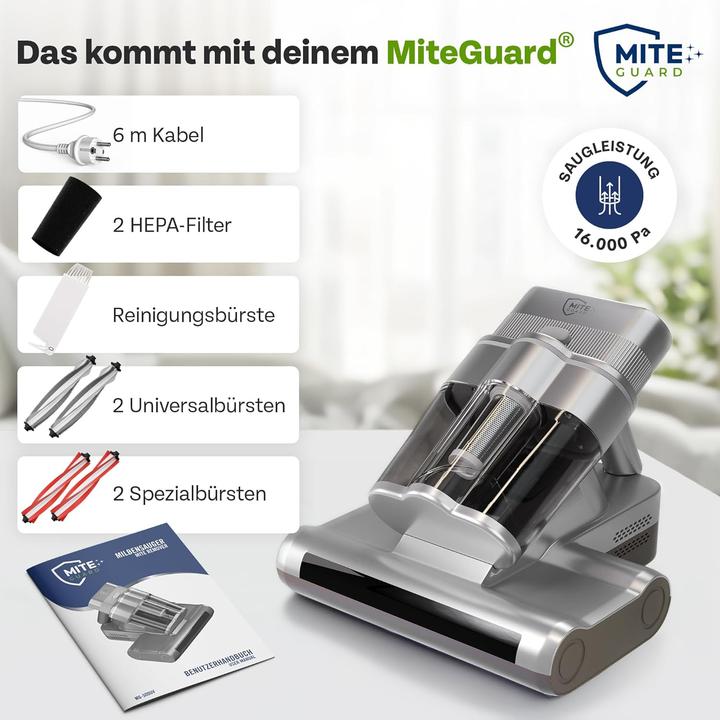 Produktbild Miteguard Milbensauger für Matratzen & Polster mit UV-Licht