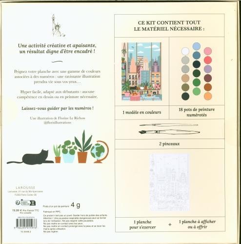 Actual product image Larousse pratique Mon kit un après-midi à New York : peinture au numéro (French, Collectif, 2024)
