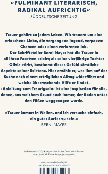 Immagine prodotto Anleitung zum Traurigsein (Tedesco, Berni Mayer, 2023)