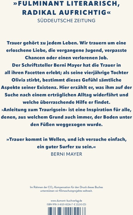 Immagine prodotto Anleitung zum Traurigsein (Tedesco, Berni Mayer, 2023)