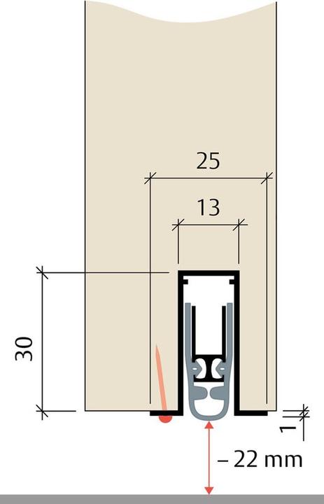 Actual product image Planet Door drop-down seals FT-plus