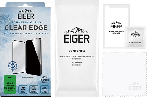 Produktbild Eiger Mountain Glass Clear Edge (1 Stück, Apple iPhone 16e)