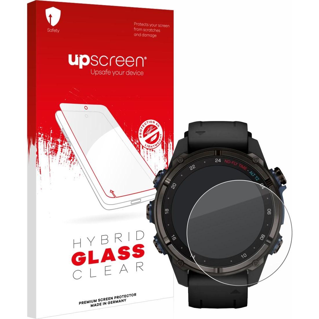 upscreen Scratch Shield Panzerglasfolie, Smartwatch Schutzfolie, Transparent