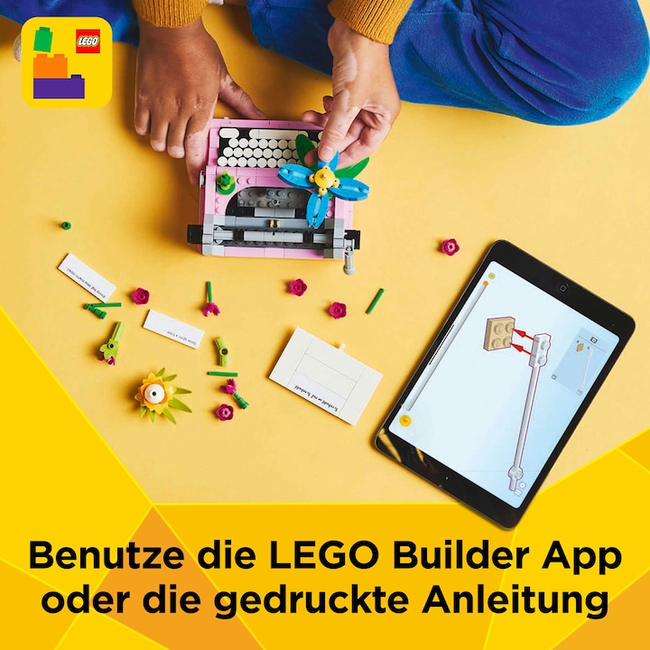 Produktbild LEGO Schreibmaschine mit Blumen (31169, LEGO Creator 3-in-1)
