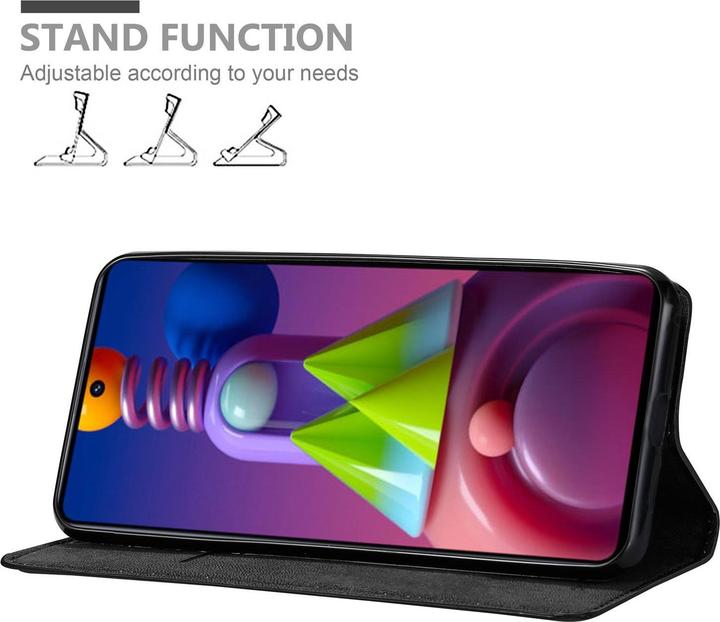 Actual product image Cadorabo Book Invisible Magnet Cover (Samsung Galaxy M51)