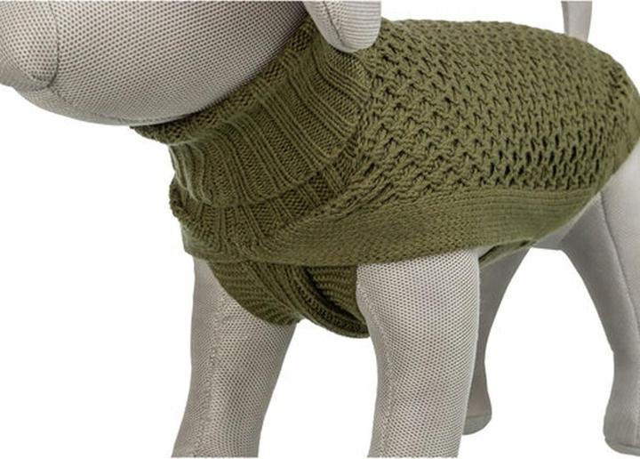 Actual product image Trixie Norwood pullover, M: 45 cm, olive green (M, Dog jumper)