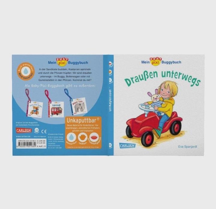 Produktbild Baby Pixi 66: Mein Baby-Pixi-Buggybuch: Draussen unterwegs (Deutsch, Eva Spanjardt, 2018)