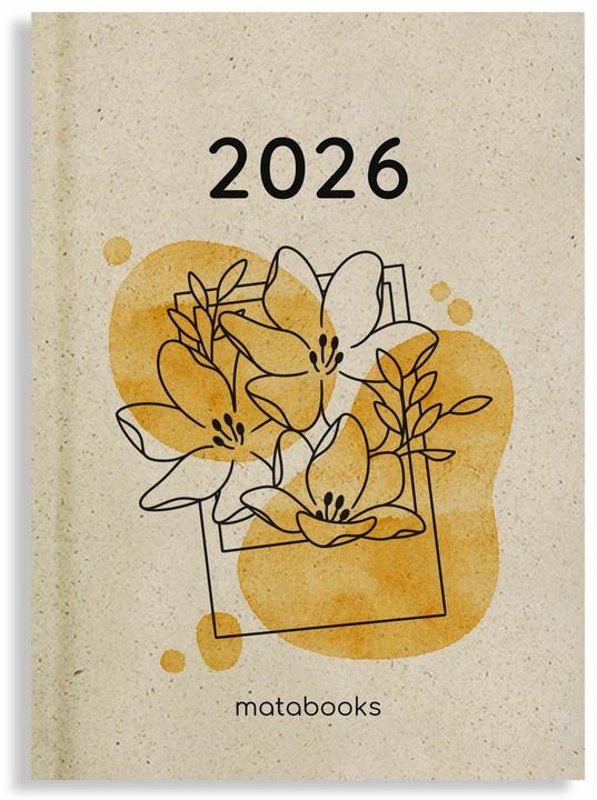 Produktbild Matabooks - A6 Kalender Samaya 2026 Farbe: Yellow (DE/EN) (A6)