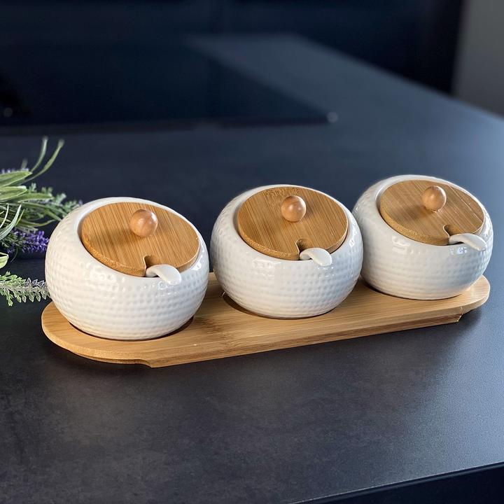 Produktbild Intirilife 3er Set Gewürzdosen, Zuckerdose (0.17 l)