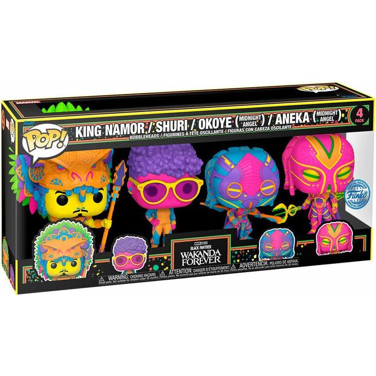 Thumbnail - Funko Marvel POP! Movies Vinyl Figuren 4er-Pack Black Panther Wakanda Forever S2 9 cm