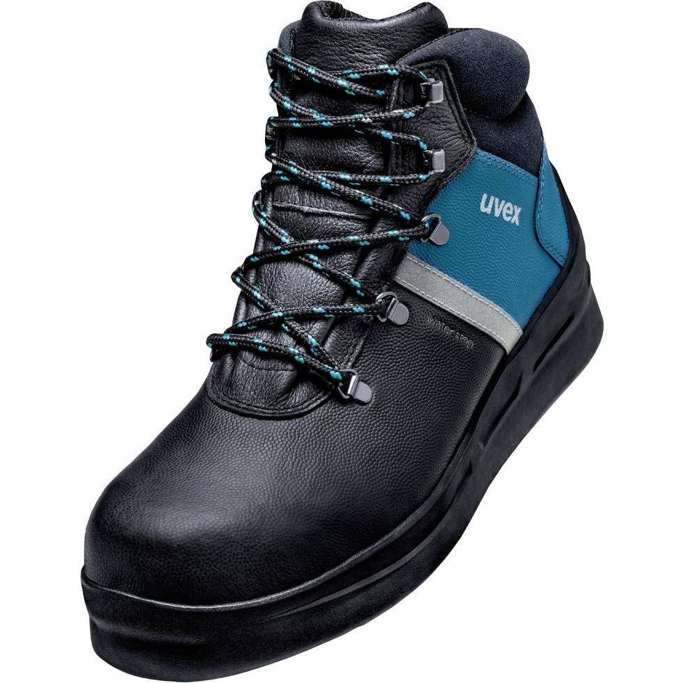 Uvex Safety, Sicherheitsschuhe, 3 asphaltpro Stiefel S3 65592 schwarz, blau Weite 11 GrÃ¶ÃŸe 46 (S3, 46)