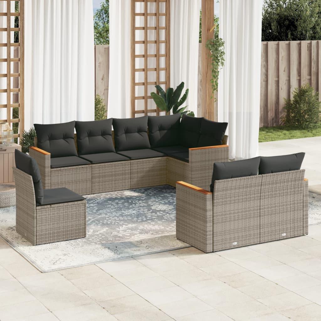 Thumbnail - VidaXL, Gartenlounge, 10-tlg. Garten-Lounge-Set mit Kissen
