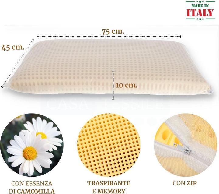 Immagine prodotto Casativo Kopfkissen Memory Schaum (45 x 75 cm)