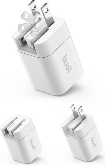 Actual product image Budi USB-C und USB-A GaN Fast Charger (33 W, 2 ports)