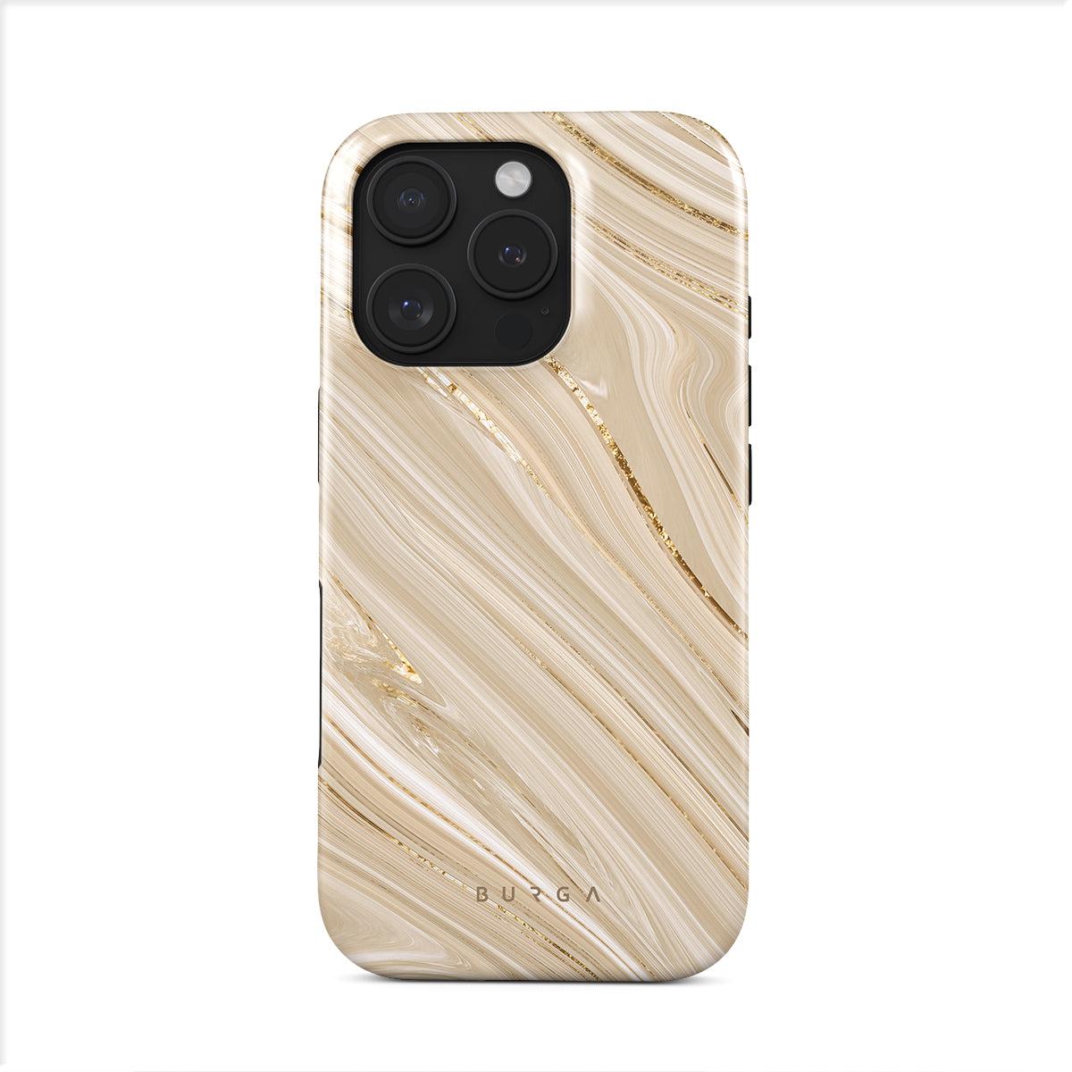 Burga Full Glam (Apple iPhone 16 Plus), Smartphone Hülle, Beige, Gold