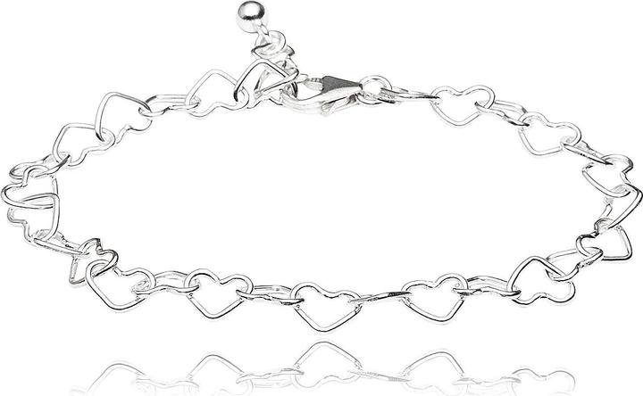 Produktbild Leyda Herz Armkette (19.50 cm, Silber 925)