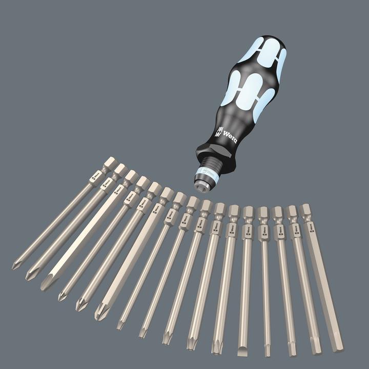 Actual product image Wera Kraftform Kompakt 60 Stainless Imperial (1/8,3/32,3/16,5/32")