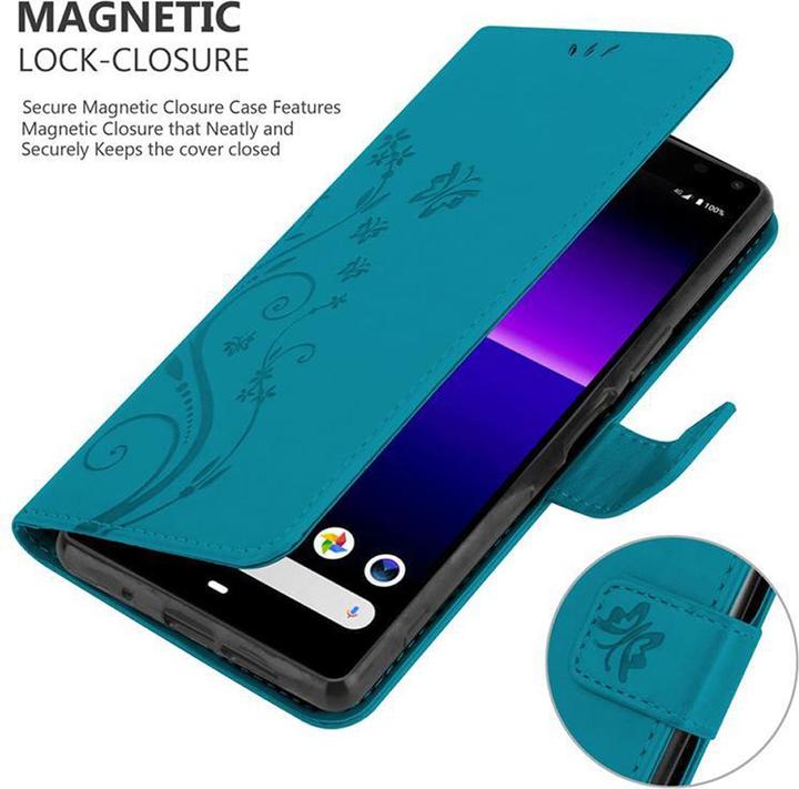 Produktbild Cadorabo Flower Book Cover (Sony Xperia 8)