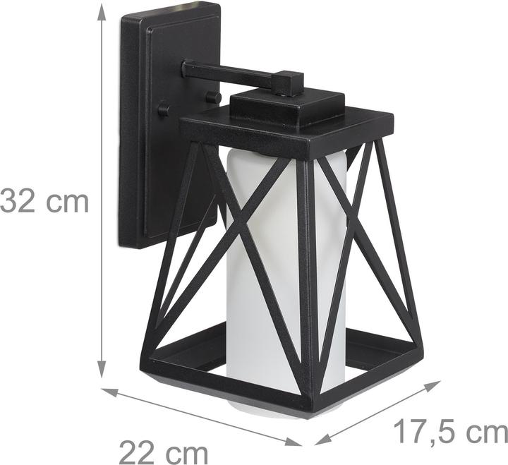 Actual product image Relaxdays Outdoor lamp (E27, IP44)